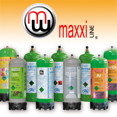 maxxiline bombole usa e getta elio argon co2 azoto